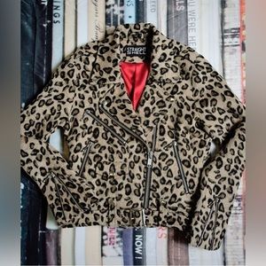 Straight to Hell size M Commando leopard print fabric jacket